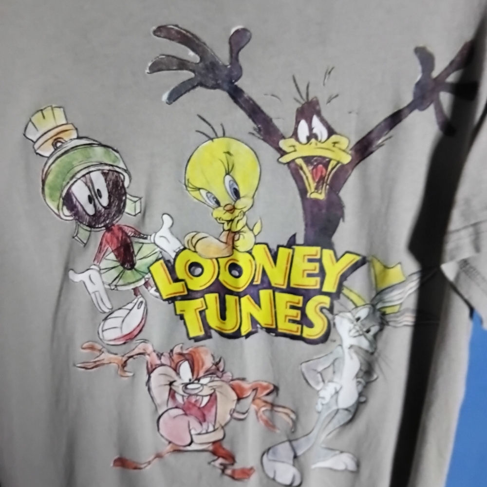 Looney Tunes Graphic T-Shirt Bugs Bunny Daffy Duck Tweety Men’s L
